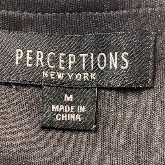 Perceptions New York Multicolored Arrow Pattern 3/4 Sleeve Dress With Lining - Picture 6 of 8